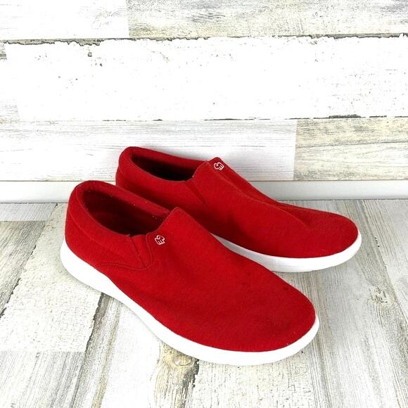 Merino\'s Mens 12 Red Merino Wool Slip On Loafer Sneakers Casual Comfort Shoes main image 5
